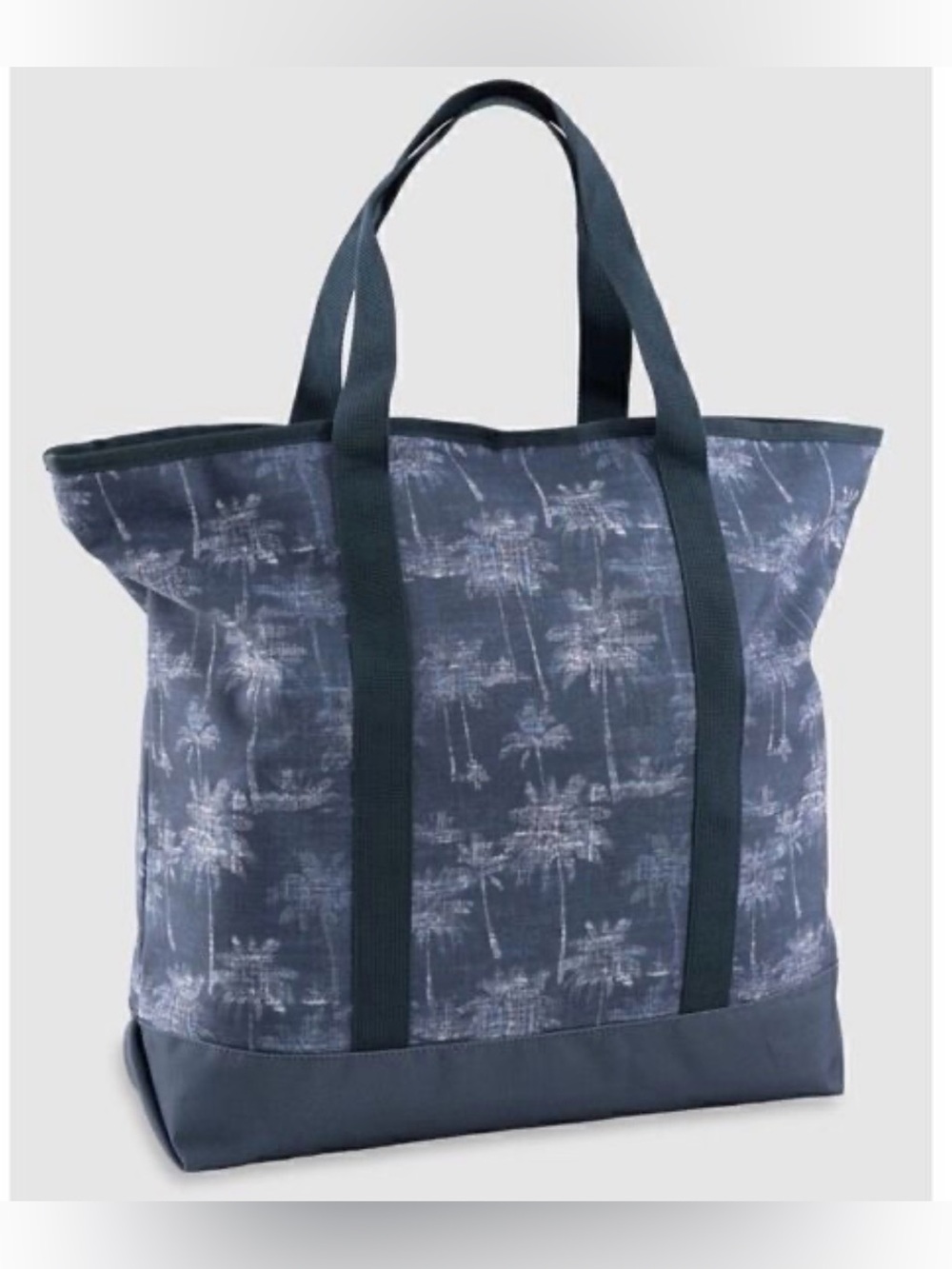 New Johnnie-O Blue Palm Tree Print Tote Bag